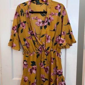 Boohoo Yellow Romper